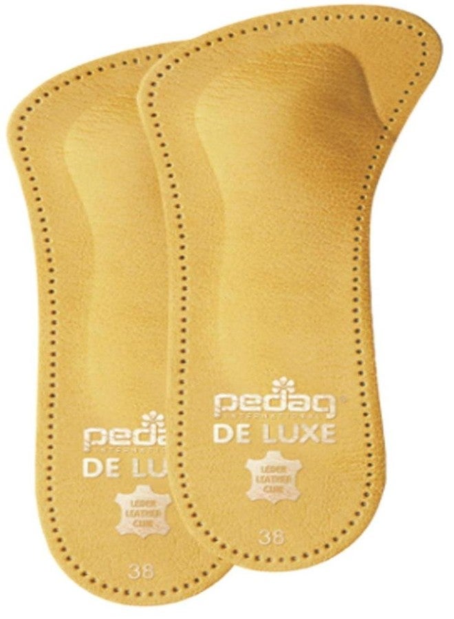 Pedag 123 De Luxe 3/4 Leather Orthotic with Metatarsal Pad, Longitudinal Arch Support, Tan, Women's 8 - Image 1